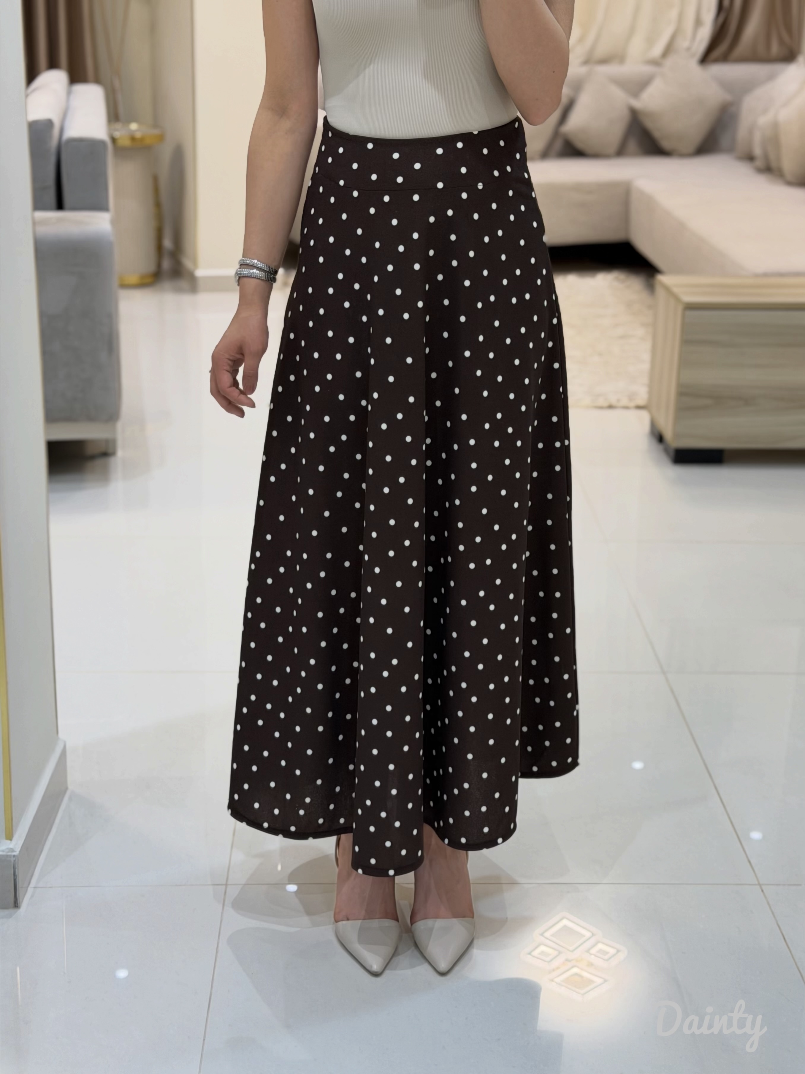 Jupe polka dots